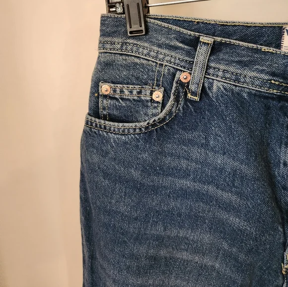 Free People We The Free Women's‎ Maggie Mid-Rise Straight Leg Blue Jeans 27 NWT - Picture 12 of 15